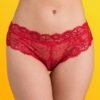Lovehoney Red Lace Crotchless Criss-Cross Back Panties
