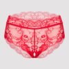 Lovehoney Red Lace Crotchless Criss-Cross Back Panties