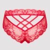 Lovehoney Red Lace Crotchless Criss-Cross Back Panties