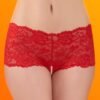 Lovehoney Red Crotchless Pearl Shorts
