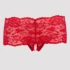 Lovehoney Red Crotchless Pearl Shorts