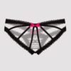 a39497g72446_4 Lovehoney Black Lace Cage-Back Crotchless Panties