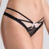Lovehoney Black Crotchless Strappy Lace Thong