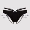 Lovehoney Fantasy Plus Size Black French Maid Strappy Thong