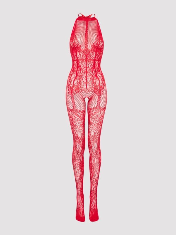 a44807g82665_1 Lovehoney Plus Size Red Lace Crotchless Basque Bodystocking