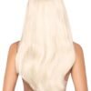 Leg Avenue Blonde Long Straight Wig with Fringe