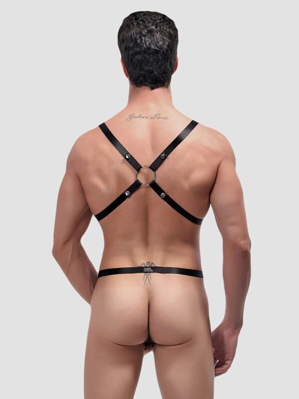 a34095g61135_3 Male Power Shoulder Harness with C-Ring Waist Band Black