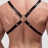 a34095g61135_4 Male Power Shoulder Harness with C-Ring Waist Band Black