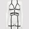 DOMINIX Deluxe Leather Full Body and Leg Harness