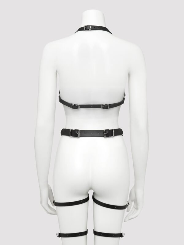 DOMINIX Deluxe Leather Full Body and Leg Harness