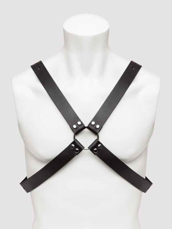 DOMINIX Deluxe Leather Cross-Body Harness