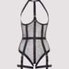 a46636g83788_6 Lovehoney Plus Size Fierce Siren Fishnet and Wet Look Open-Cup Teddy