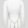 DOMINIX Deluxe Open-Body Chain Harness with Leather Collar