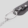 DOMINIX Deluxe Leather Collar with Cock Ring