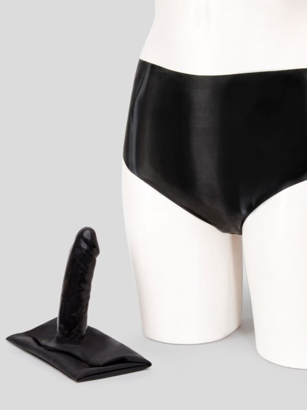Latex Anal Penetrator Dildo Pants
