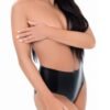 Latex Fetishwear Black Crotchless Panties