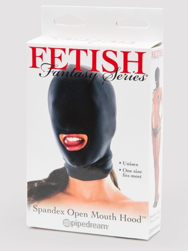 Fetish Fantasy Spandex Open Mouth Bondage Hood