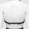 DOMINIX Deluxe Leather Open Cup Harness Bra