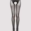 Lovehoney Black Back Seam Crotchless Pantyhose