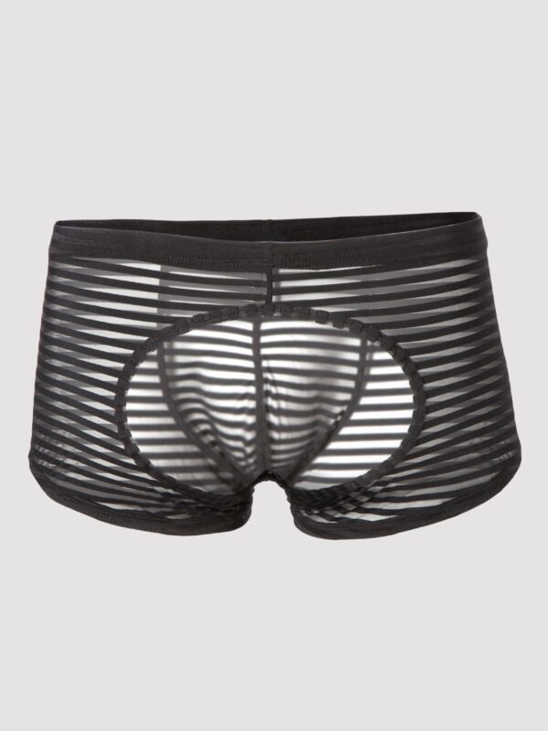 a33884g60786_2 LHM Stripe Mesh Open Back Boxer Shorts