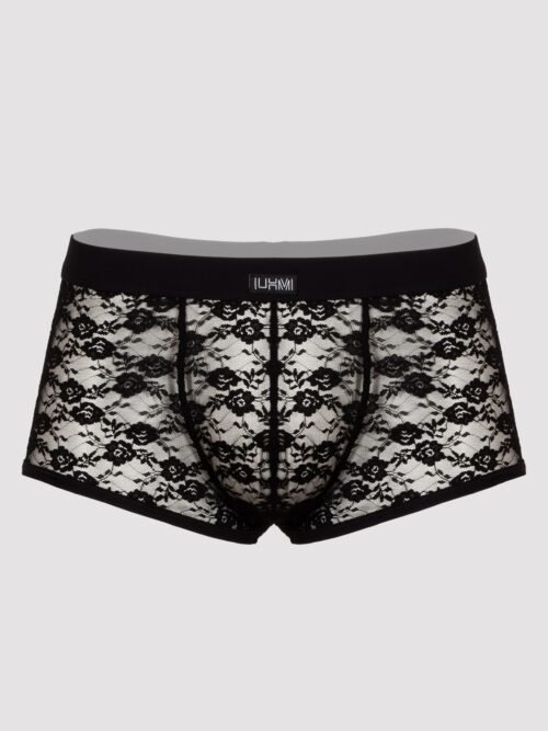 LHM Black Lace Boxer Shorts