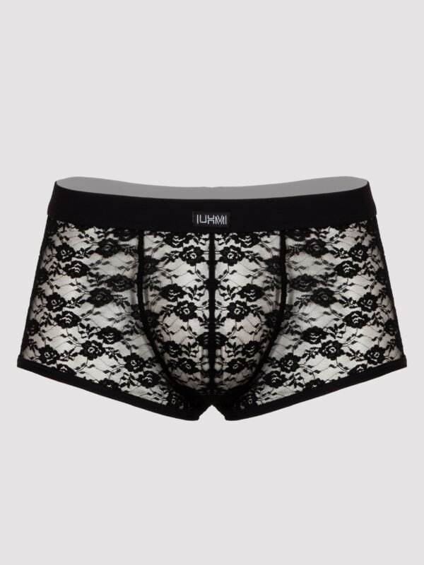 LHM Black Lace Boxer Shorts