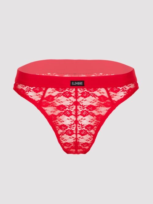 LHM Red Lace Thong