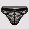 LHM Black Lace Thong