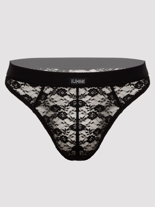 LHM Black Lace Thong