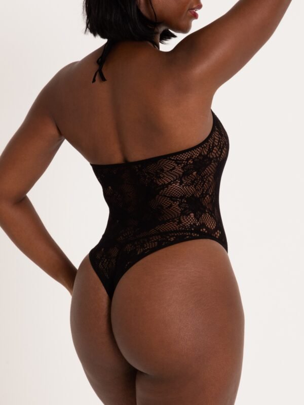 Lovehoney Treasure Chest Black Lace Crotchless Teddy