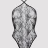 Lovehoney Treasure Chest Black Lace Crotchless Teddy