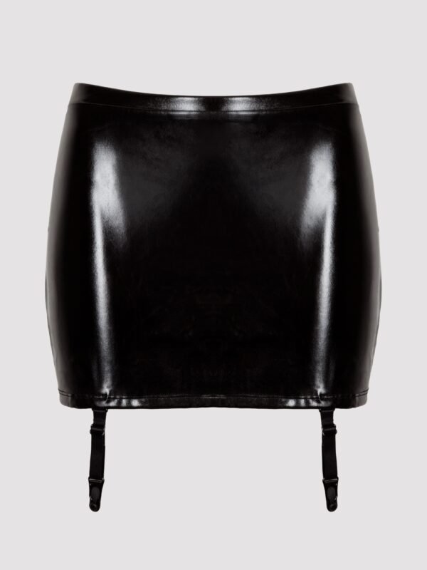 Lovehoney Plus Size Fierce Wet Look Garter Skirt