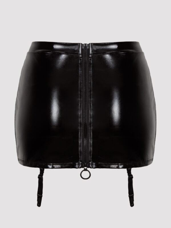 Lovehoney Plus Size Fierce Wet Look Garter Skirt