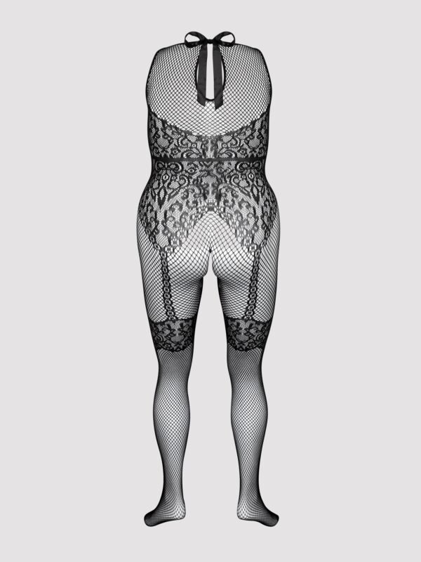 Fifty Shades of Grey Captivate Plus Size Black Lace Crotchless Bodystocking