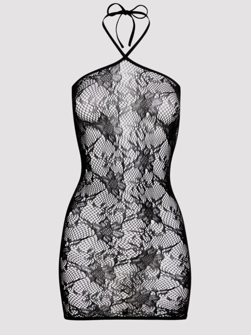 Lovehoney Plus Size Treasure Chest Black Lace Mini Dress
