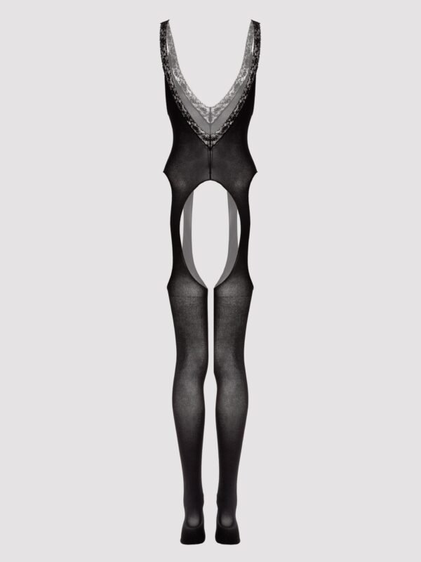 Lovehoney Pure Lust Plunging Crotchless Bodystocking