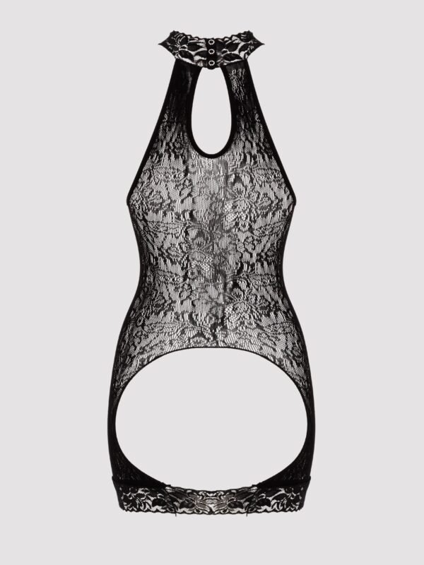 Fifty Shades of Grey Captivate Plus Size Black Lace Spanking Mini Dress