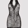 Fifty Shades of Grey Captivate Plus Size Black Lace Spanking Mini Dress