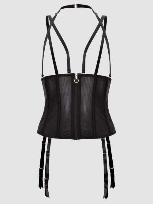 Lovehoney Plus Size Secret Silhouette Black Steel-Boned Waspie