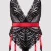 Lovehoney Plus Size Empress Red Satin and Lace Teddy