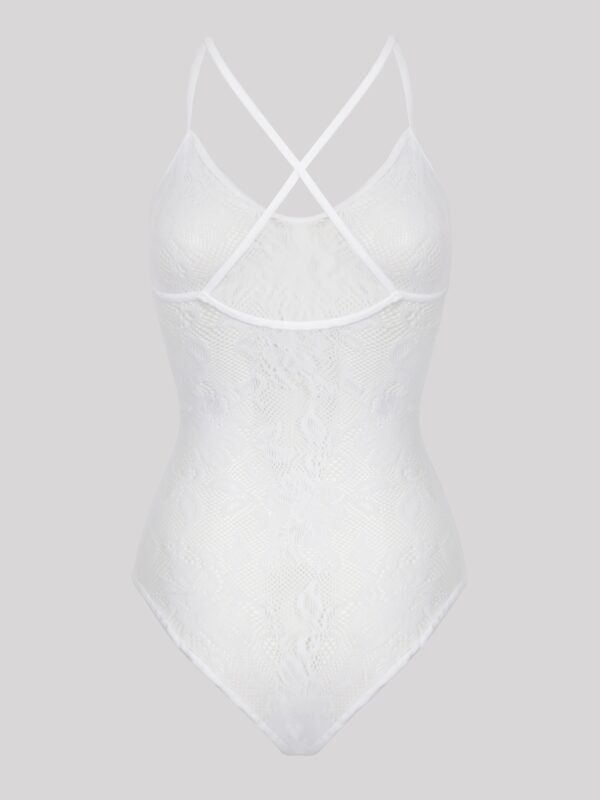 a34590g85645_2 Lovehoney Plus Size White Crotchless Lace Spaghetti Strap Teddy