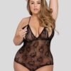 Lovehoney Plus Size Crotchless Peek-a-Boo Teddy