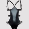 Lovehoney Plus Size Fierce Wet Look Open Cup Teddy