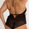 Lovehoney Plus Size Flirty Lace Black Teddy