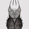 Lovehoney Plus Size Flirty Lace Black Teddy