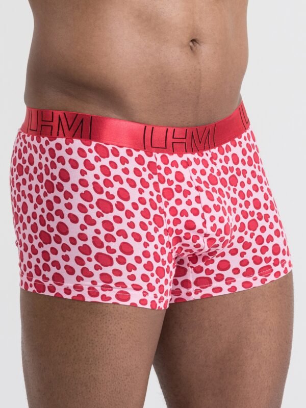 a46330g83337_1 LHM Leopard Hearts Pink Modal Boxer Shorts