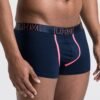 LHM Modal Navy Blue Contrast Boxer Shorts
