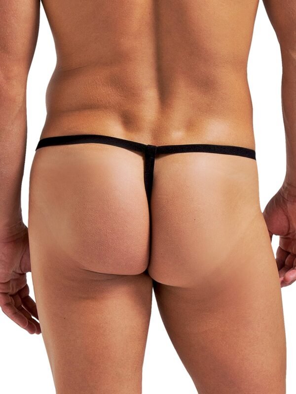 Male Power Blue Smooth Silk Posing Pouch