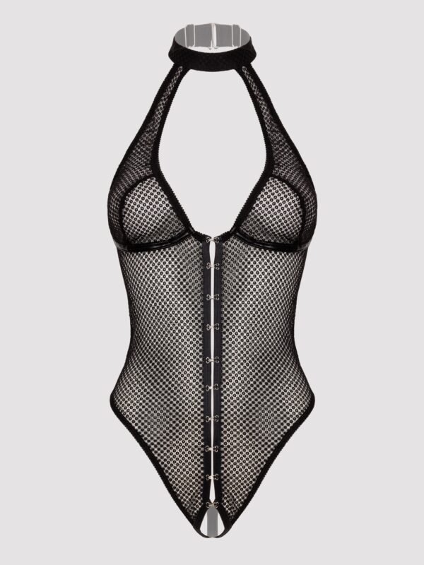 Lovehoney Forbidden Romance Black Mesh Crotchless Body
