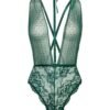 Oh La La Cheri Green Lucy Strappy Lace and Mesh Body